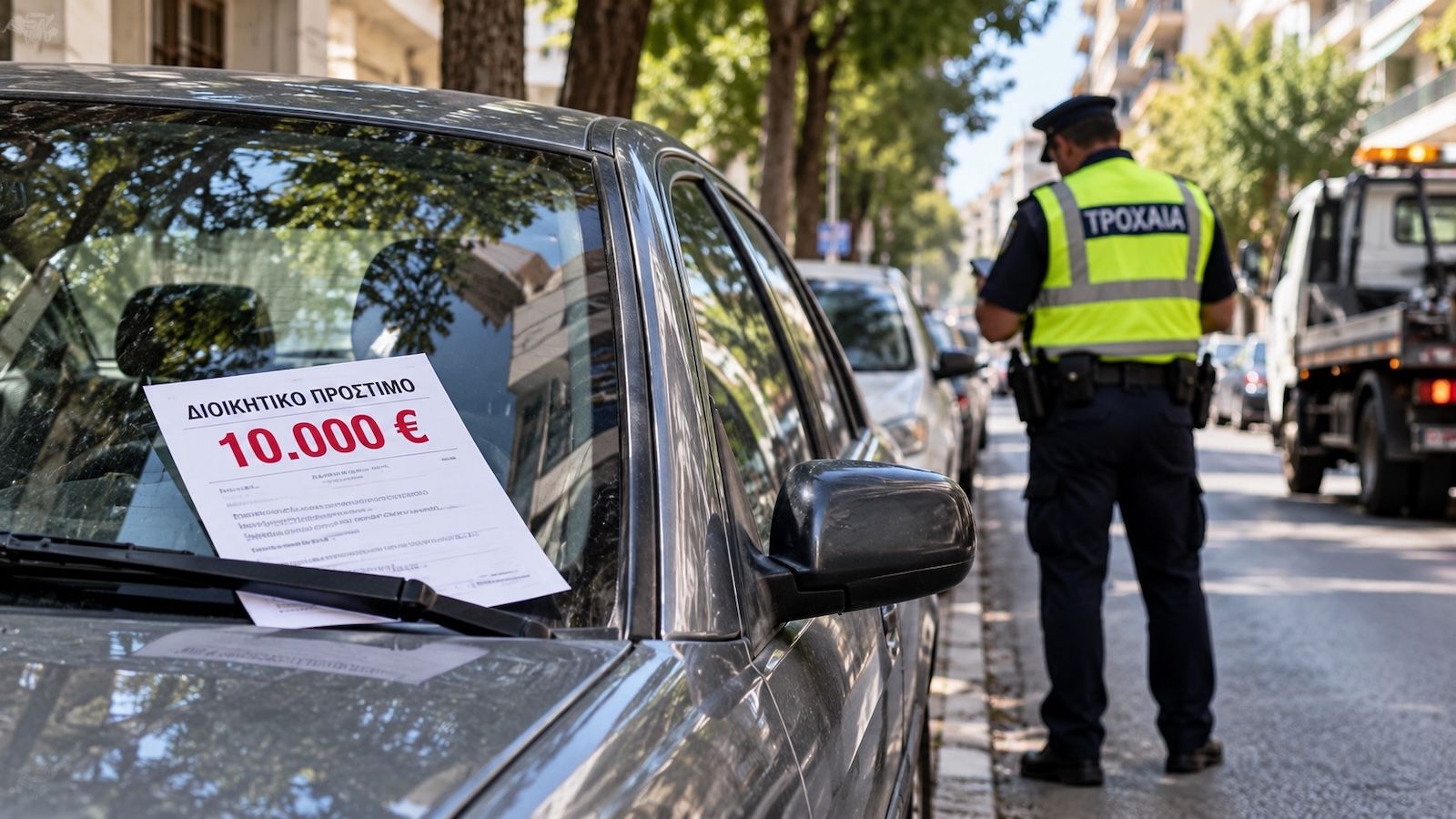 Λαμία: Είχε το ΙΧ σε ακινησία και έφαγε πρόστιμο 10.000 ευρώ